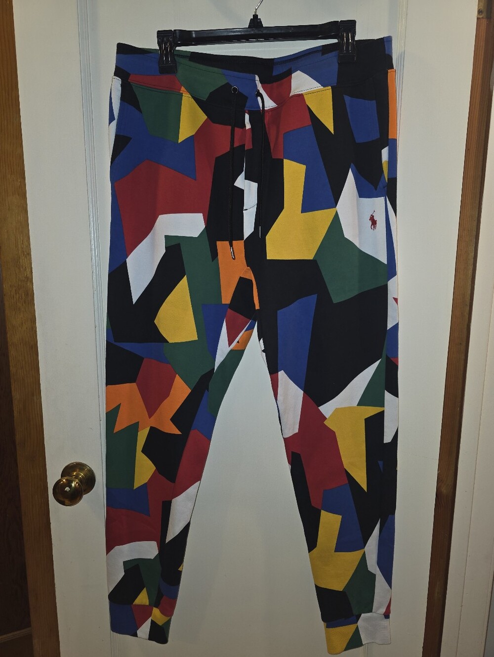 Ralph Lauren Multicolor Abstract Geometric Joggers New Without Tags
